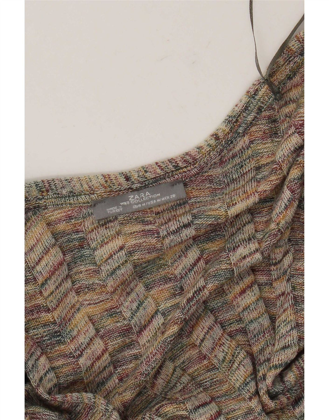 Zara Cardigan à manches courtes pour femme UK 12 Medium Multicolore