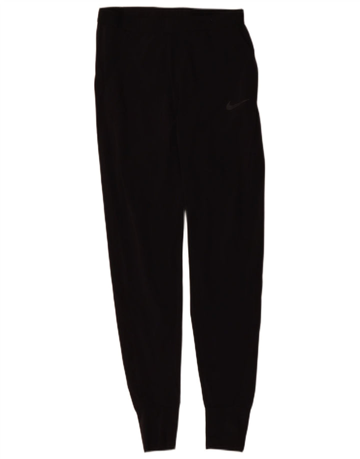 NIKE Pantalon de survêtement Dri Fit pour femme UK 6 XS Noir Polyester