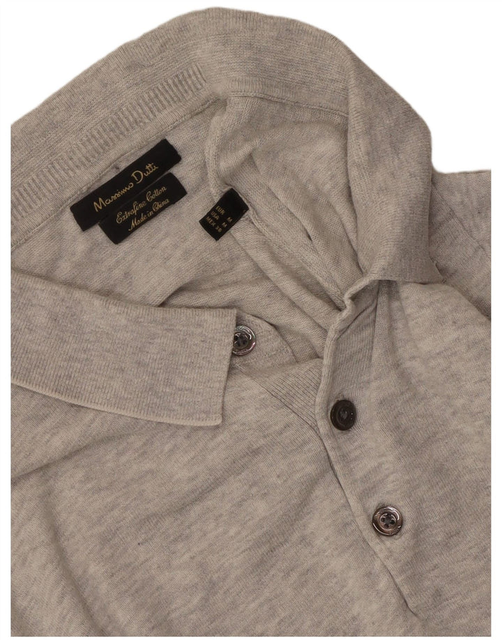 Massimo Dutti Polo Homme Gris Moyen Moucheté