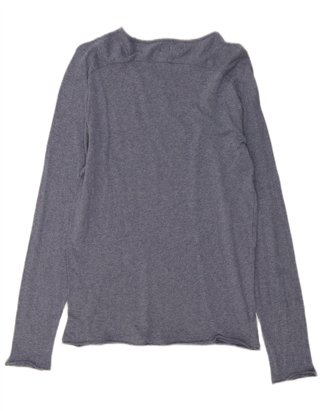 ZARA Homme Top Manches Longues Bleu Moyen Coton