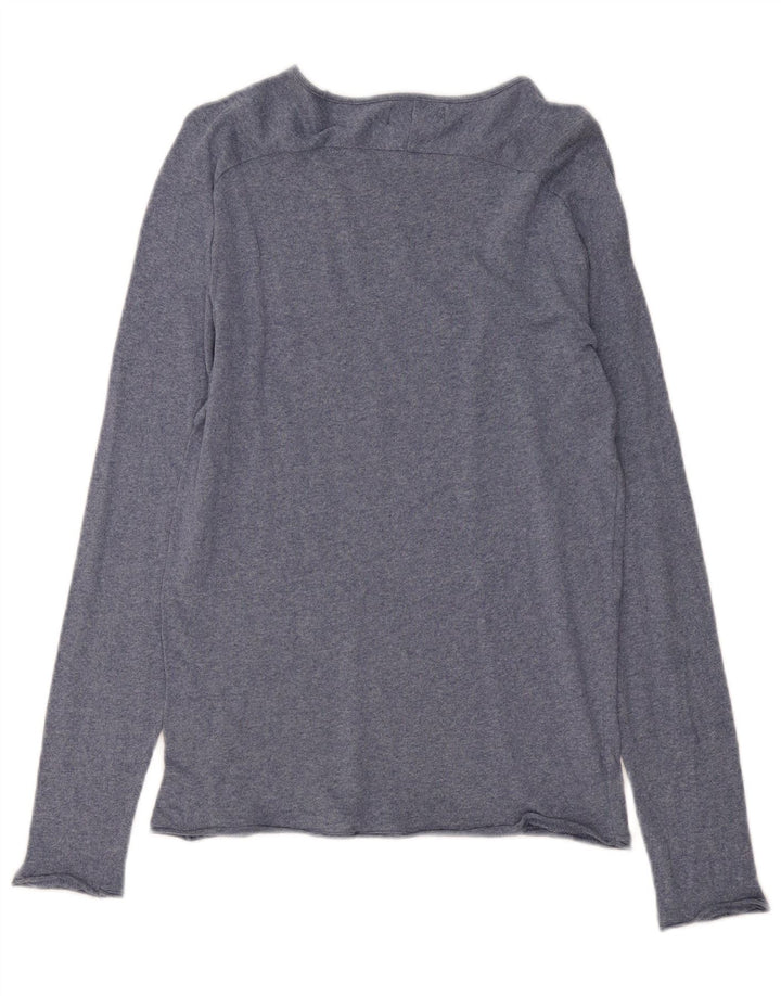 ZARA Homme Top Manches Longues Bleu Moyen Coton
