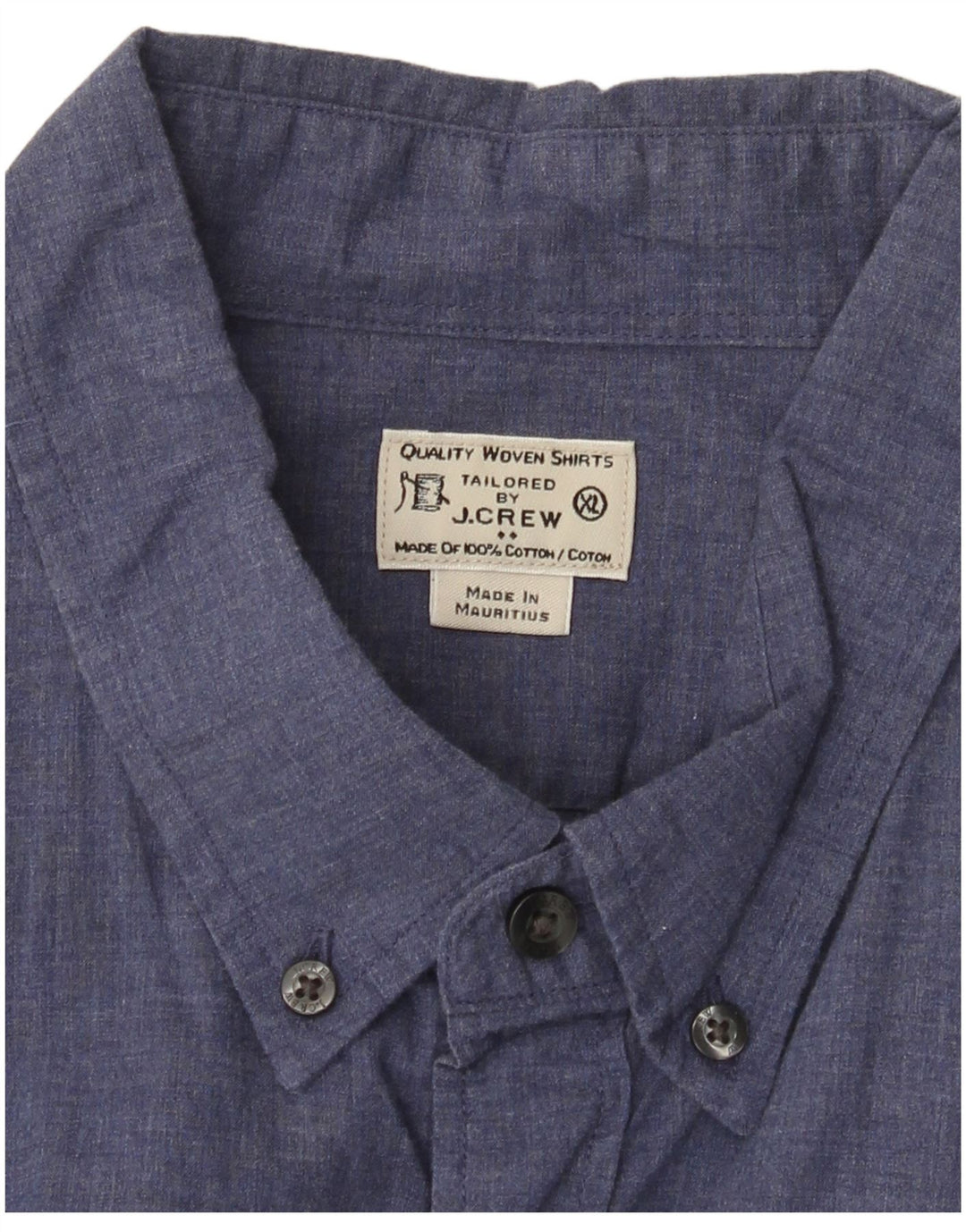 J. CREW Chemise Homme XL Bleu Coton