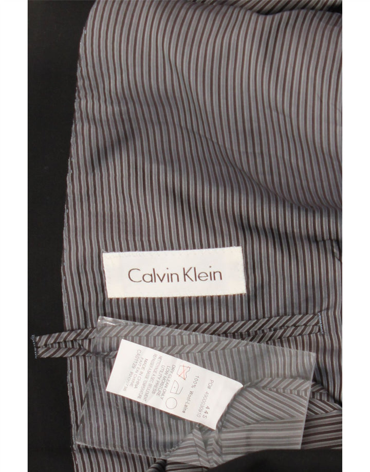 Calvin Klein Veste blazer à 2 boutons pour homme UK 44 Large Laine noire