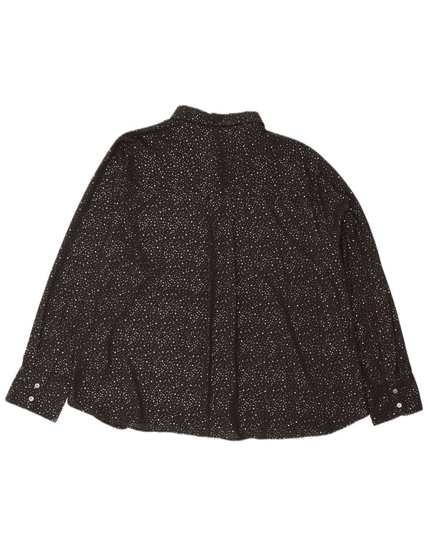 Marks & Spencer Chemisier surdimensionné pour femme UK 18 XL Noir à pois