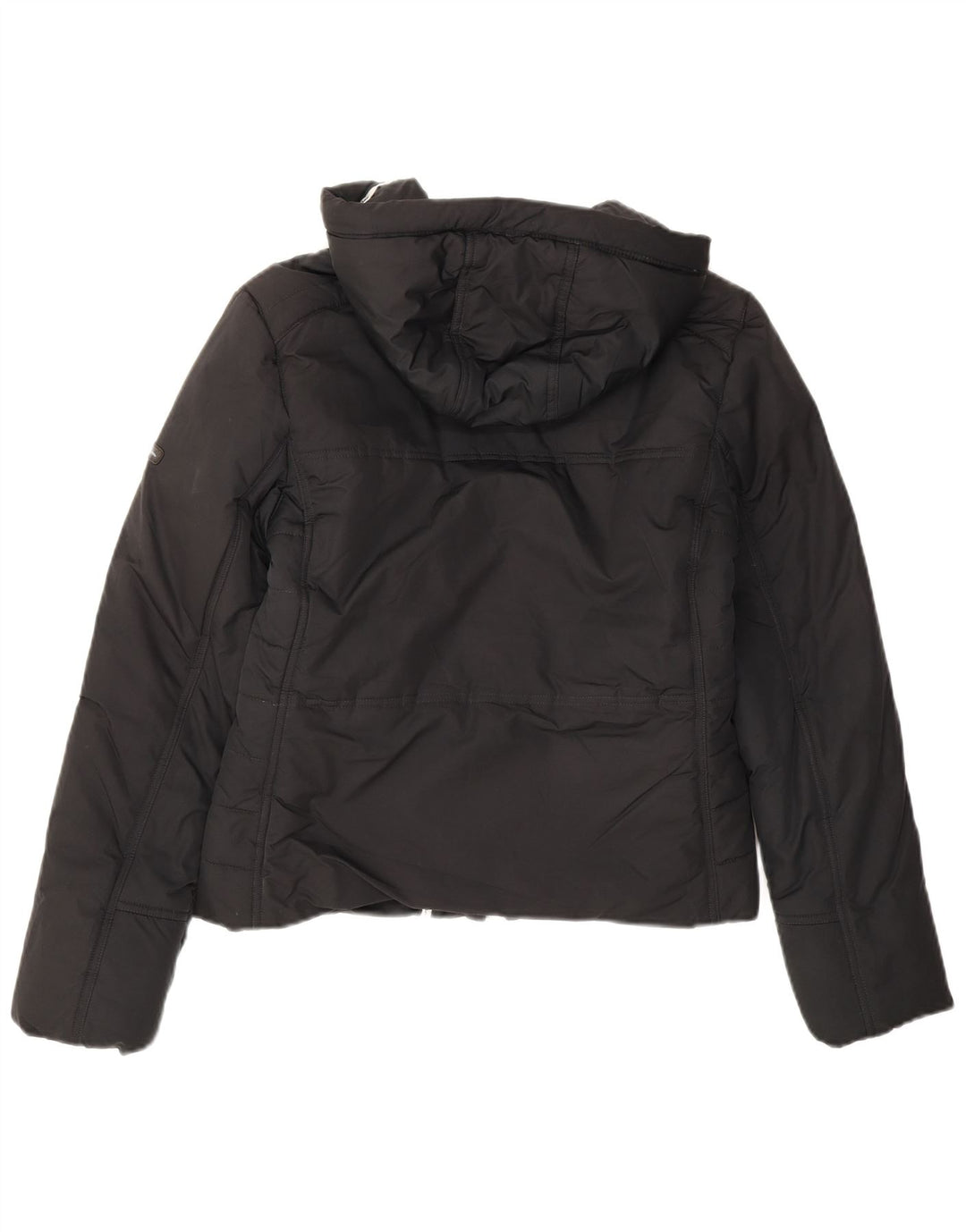 Champion Veste matelassée à capuche pour femme UK 14 Medium Noir Polyester
