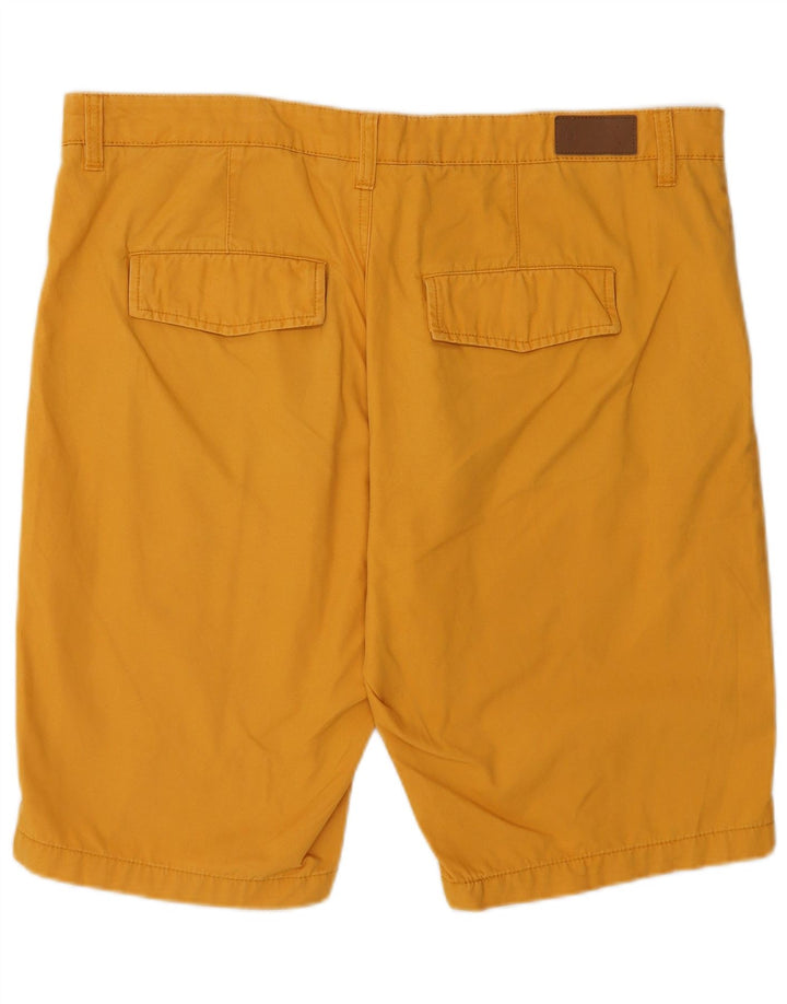 Dack's Short Chino Coupe Regular Homme IT 52 XL W38 Jaune Coton