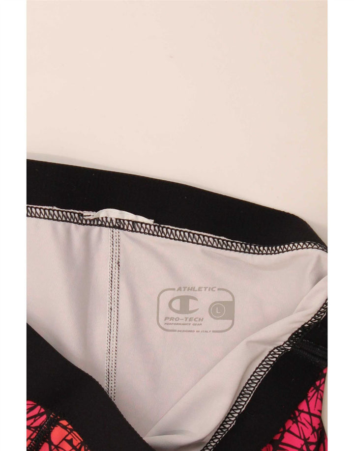 Champion Legging Capri à motif abstrait pour femme UK 16 Large Rose