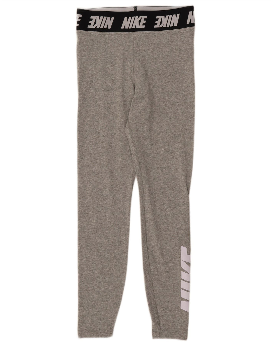 NIKE Leggings graphiques pour femmes UK 8 petit coton gris