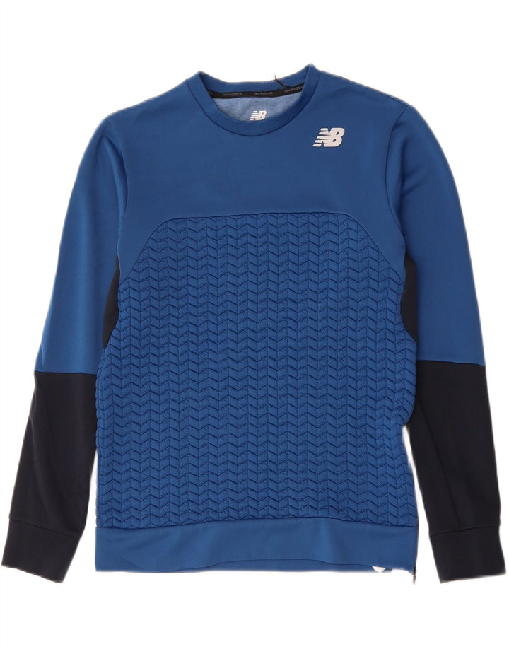 NEW BALANCE Sweat-shirt pour homme Petit Bleu Colorblock Polyester