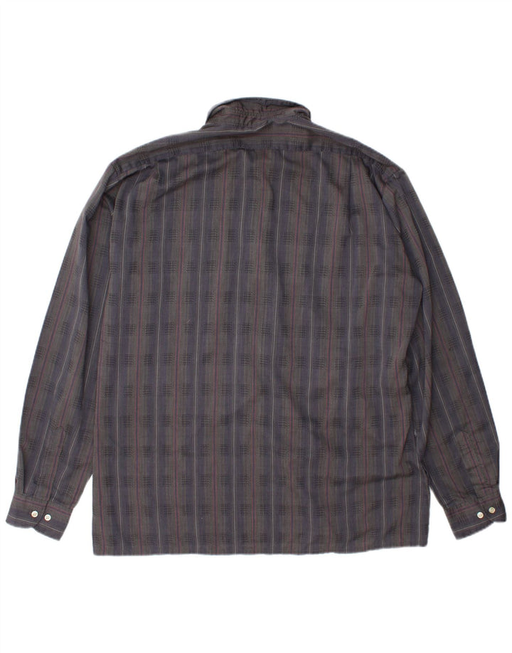 Cacharel Chemise Homme Taille 41 Large Gris Rayé