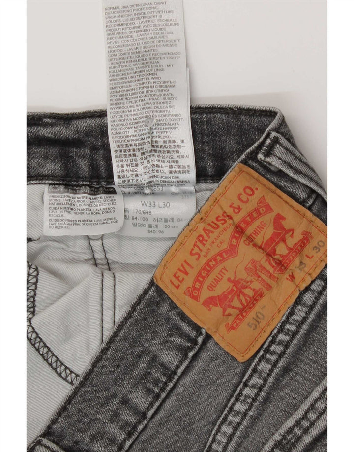 Levi's Jean 511 Skinny W33 L27 Homme Gris Coton