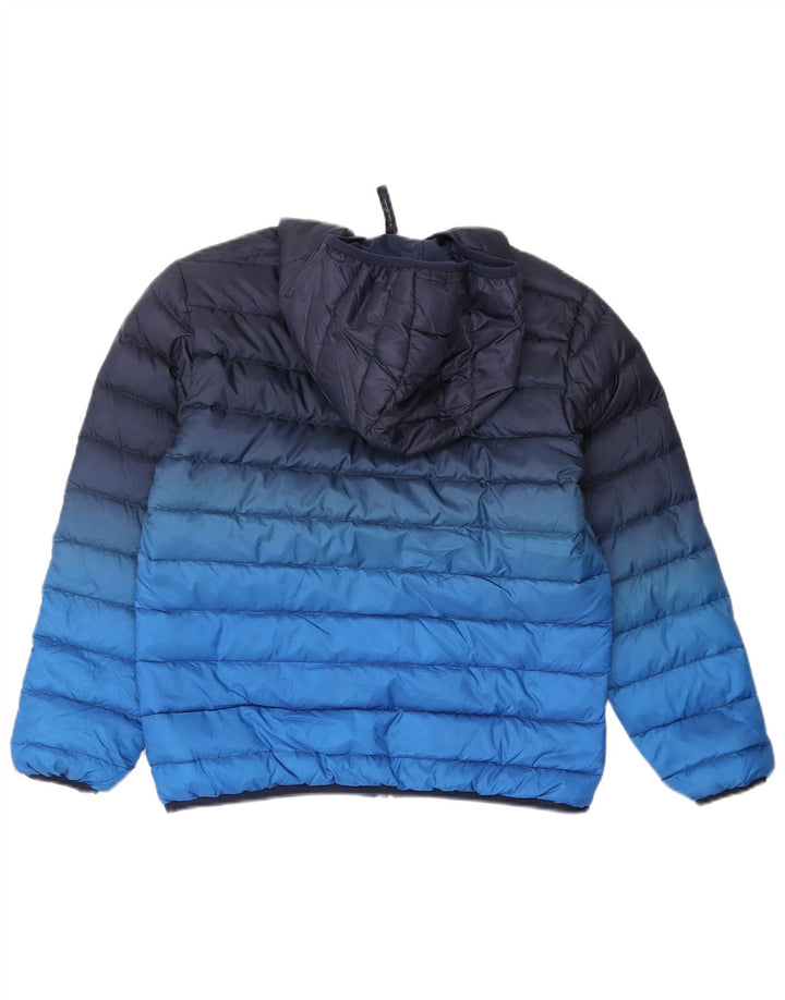 Eddie Bauer Veste matelassée à capuche pour garçon 10-11 ans Bleu marine moyen