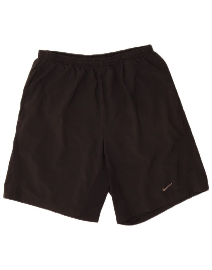 Nike Short de sport Dri Fit pour homme en polyester noir moyen