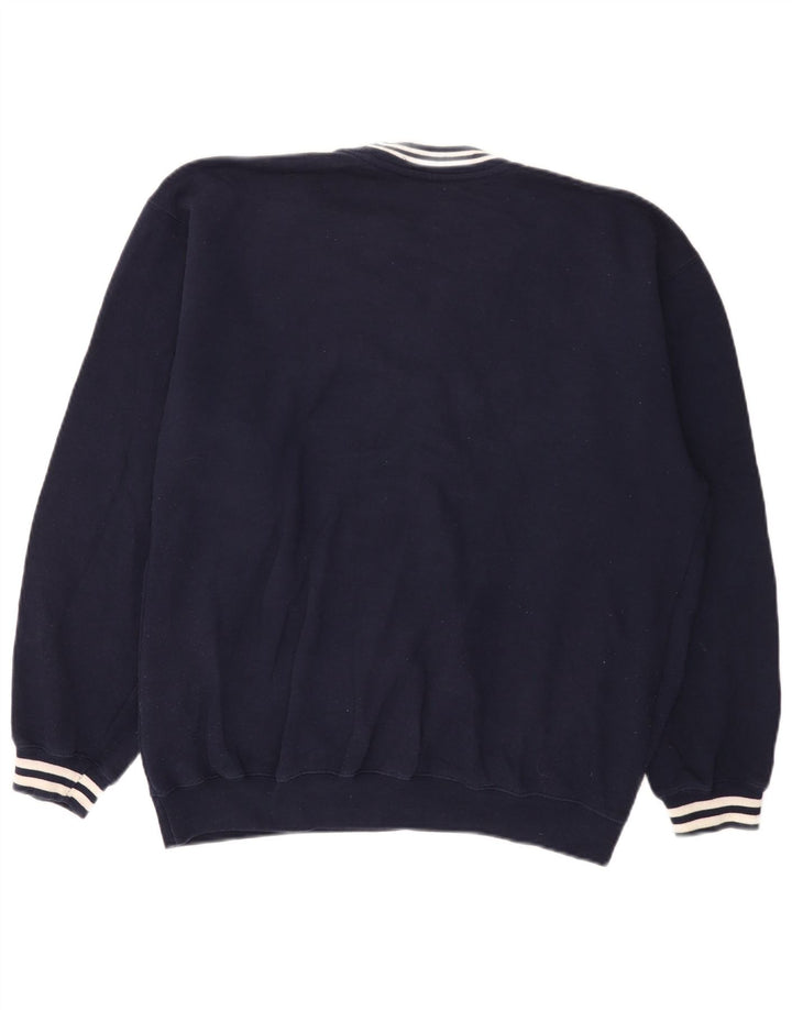 Reebok Sweat-shirt Graphic Homme Bleu Marine Moyen Polyester