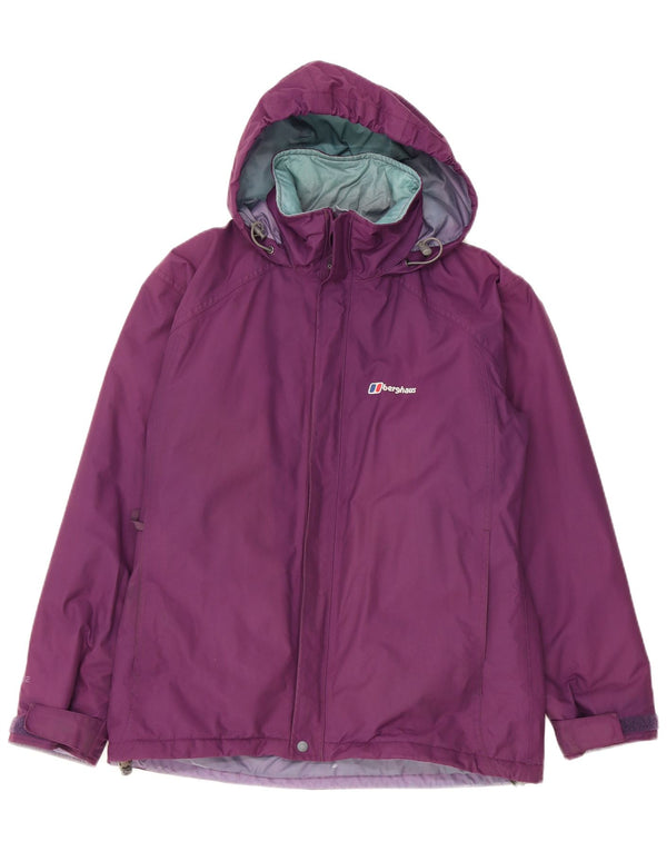 Berghaus Veste coupe-vent à capuche pour femme UK 12 Medium Violet Nylon