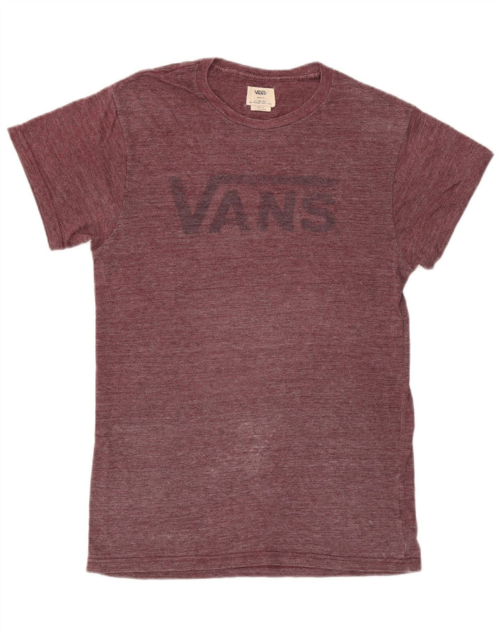 Vans T-shirt graphique pour hommes, petit, bordeaux moucheté