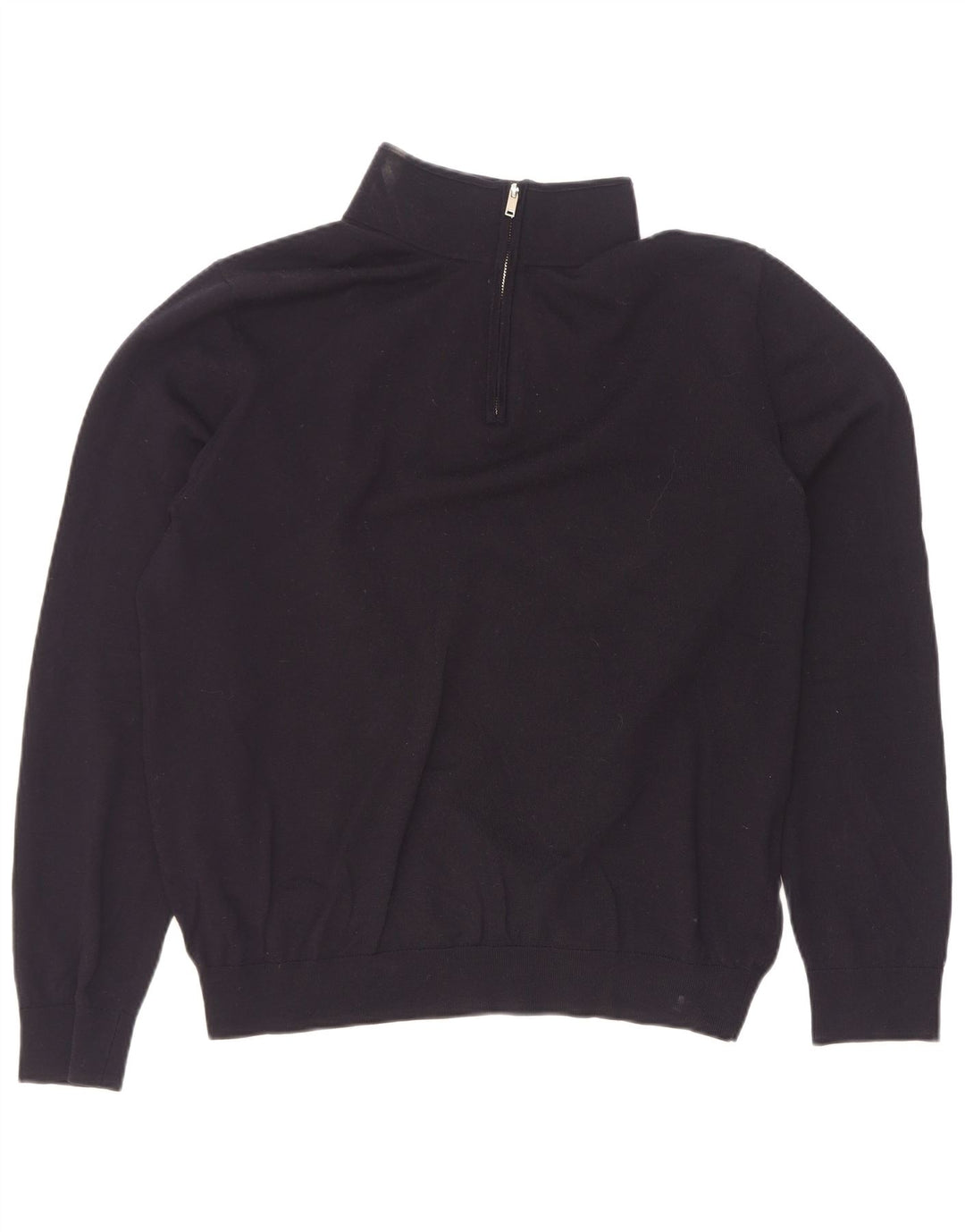 Reiss Pull col zippé homme XL laine noire