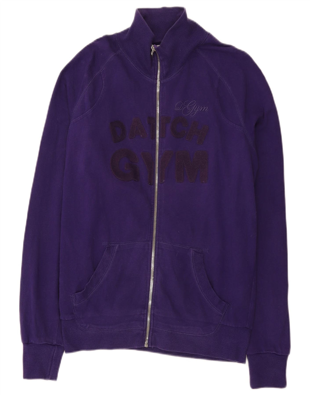 Datch Veste de survêtement graphique pour homme en coton violet Taille L
