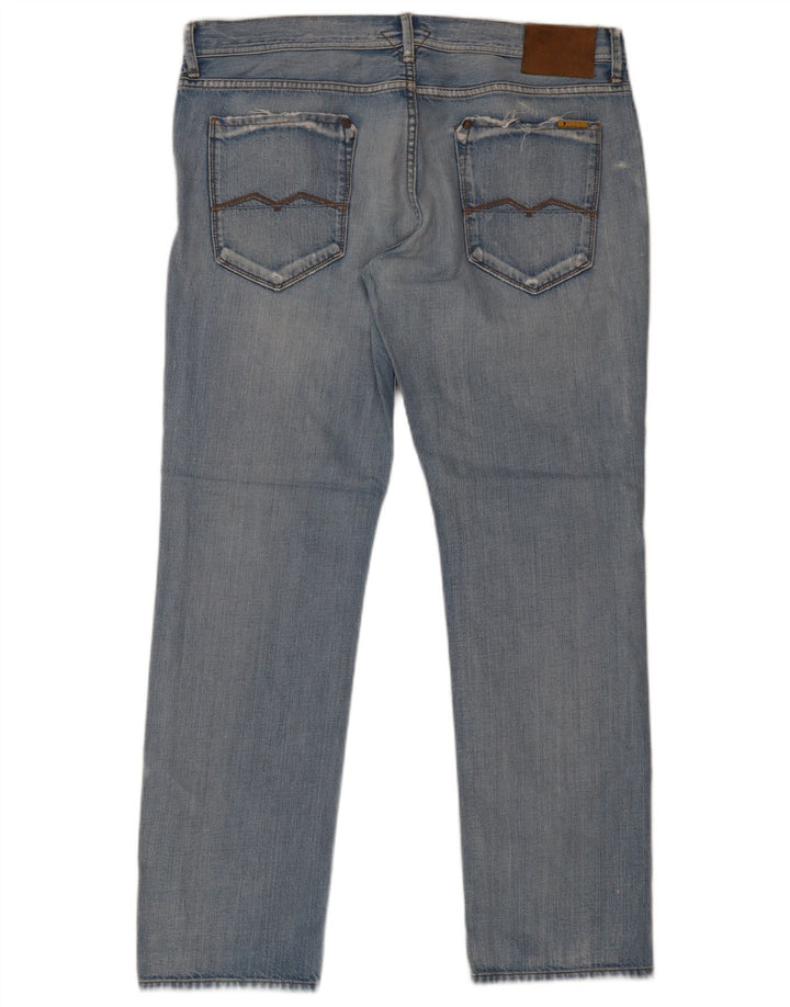 Meltin' Pot Jean Slim Homme W38 L32 Bleu Coton