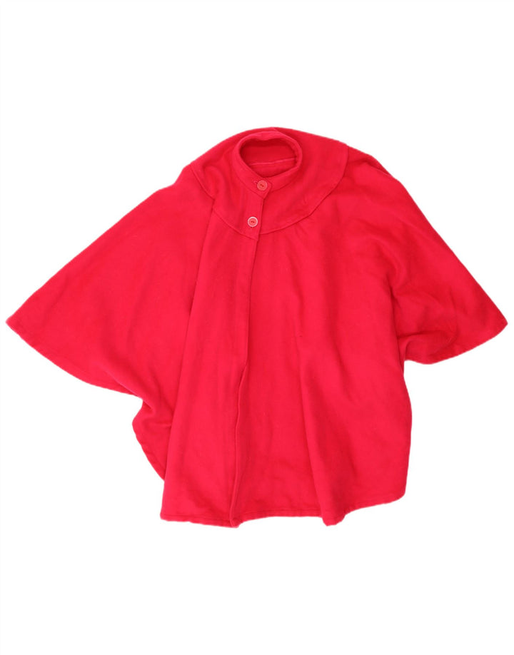 Manteau Poncho Femme Vintage Taille Unique Rose