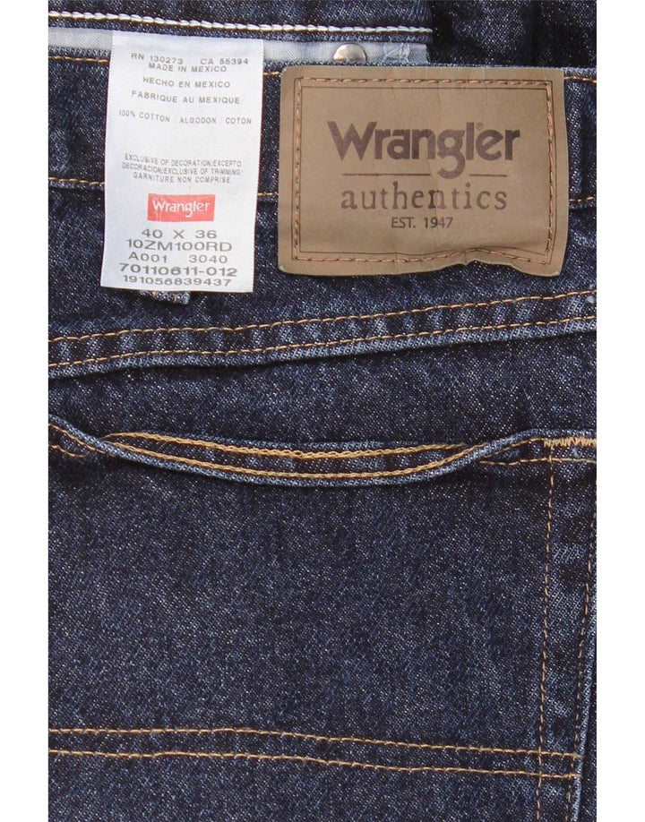 Wrangler Jean droit homme W40 L36 bleu marine coton