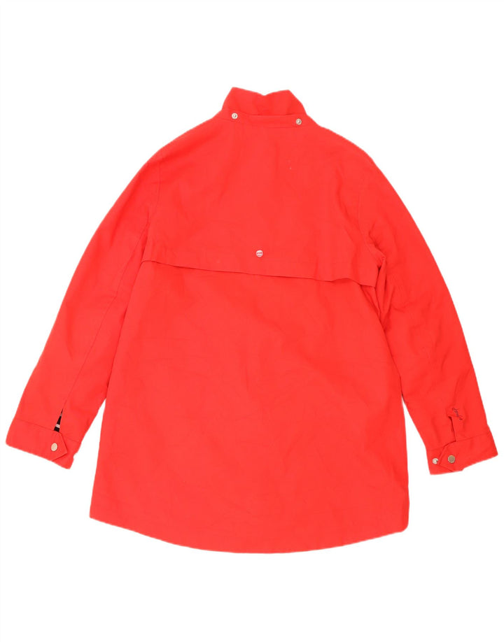 Joules Veste de pluie surdimensionnée pour femme UK 10 Small Rouge Coton