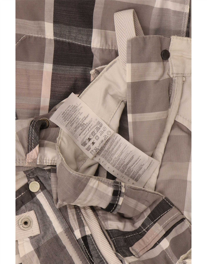 G-Star Short Cargo Graphique W31 Homme Gris Moyen à Carreaux Coton