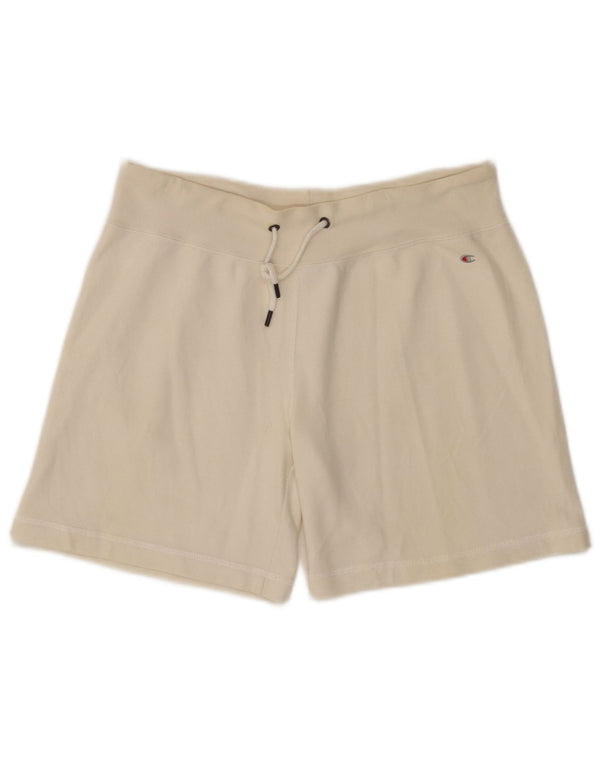 CHAMPION Short de sport pour femme UK 14 Grand coton blanc