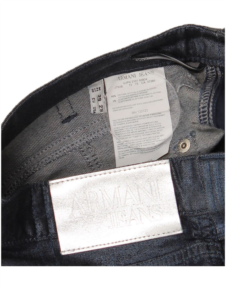 Armani Femme Jean Slim W29 L32 Bleu Marine Coton