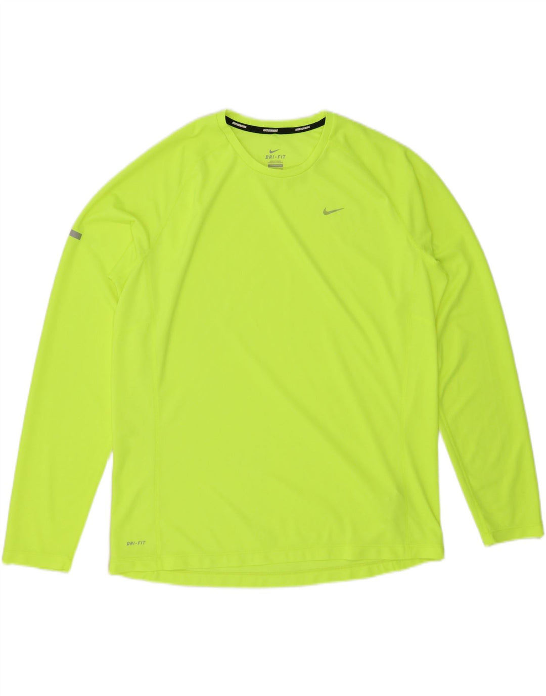 NIKE Haut Dri Fit à manches longues pour homme XL Vert Polyester