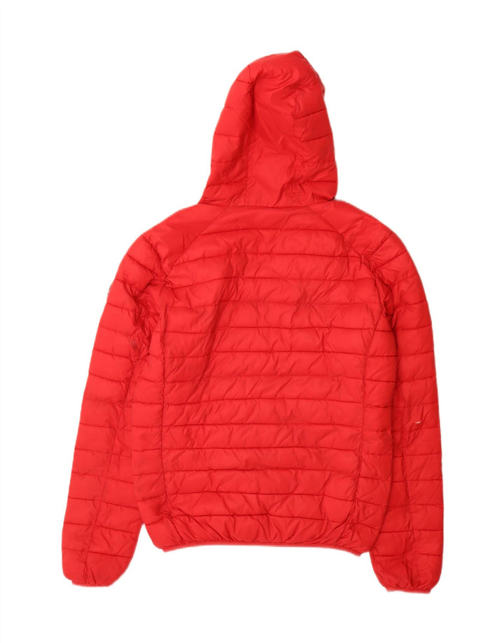 Invicta Veste matelassée à capuche pour femme UK 16 Large Rouge Polyamide