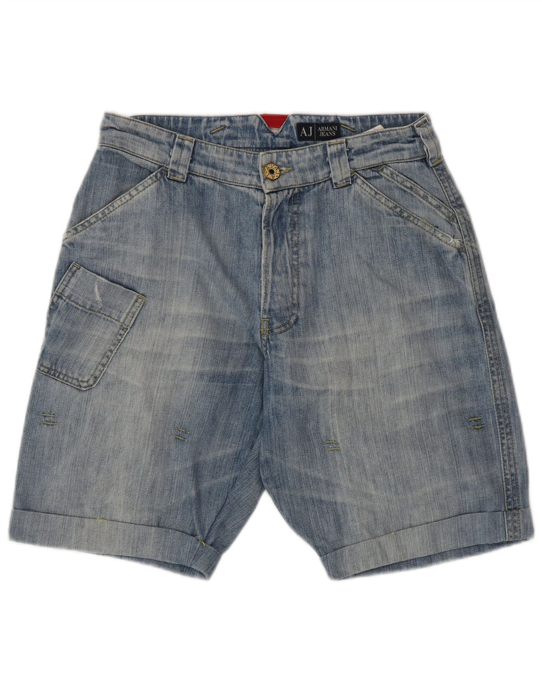 ARMANI Short en Jean W30 Bleu Moyen Homme en Coton