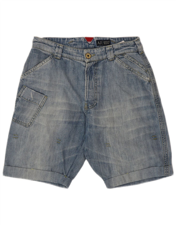 ARMANI Short en Jean W30 Bleu Moyen Homme en Coton