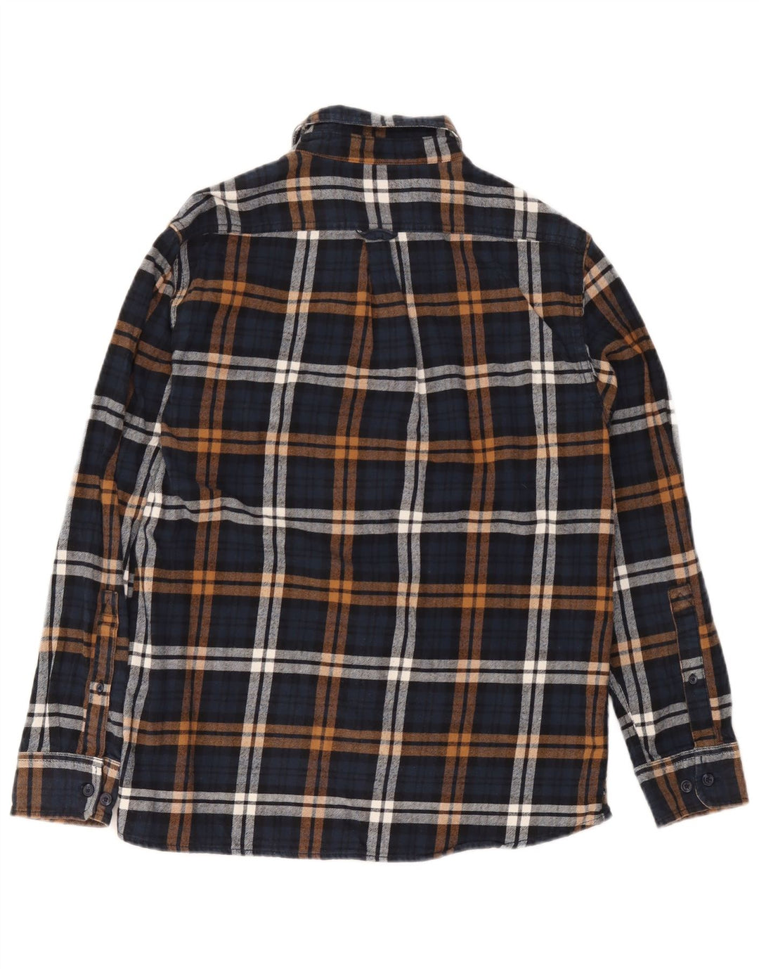 Eddie Bauer Chemise en flanelle pour homme en coton à carreaux bleu marine moyen