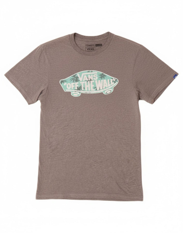 Vans T-shirt graphique ajusté sur mesure pour homme, petit gris