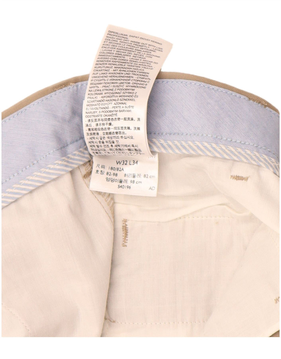 DOCKERS Pantalon Chino Slim Fit Homme W32 L30 Coton Beige