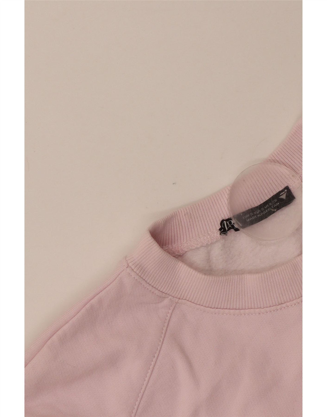 Zara Sweat-shirt court surdimensionné à manches 3/4 pour femme UK 10 Petit Rose
