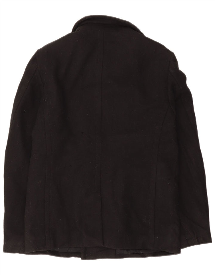 Superdry Caban Homme UK 40 Large Laine Noire