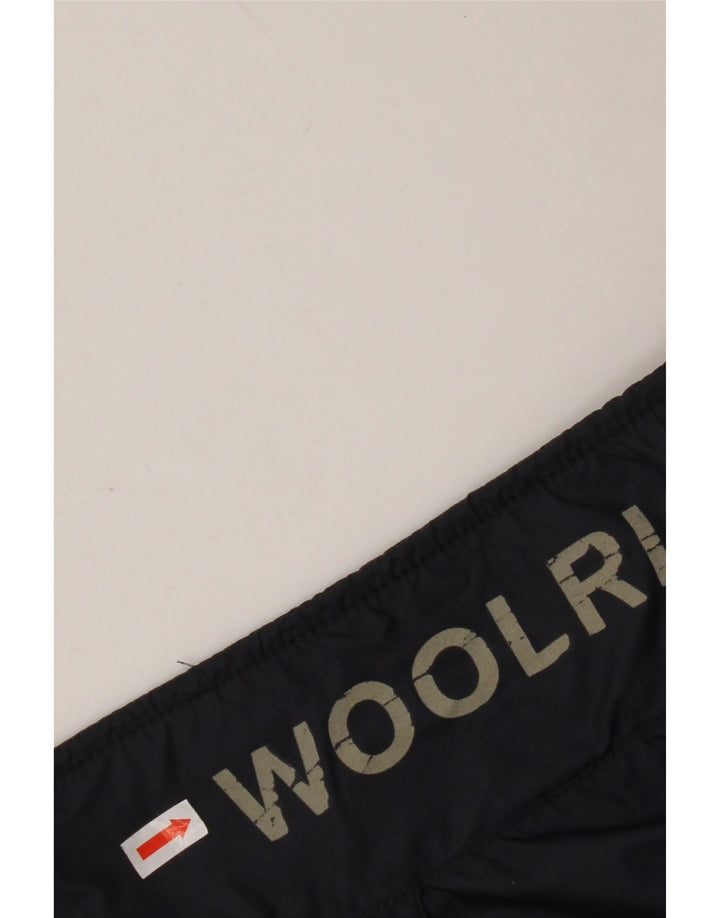 WOOLRICH Veste Bomber Graphique Homme UK 38 Medium Bleu Marine Nylon