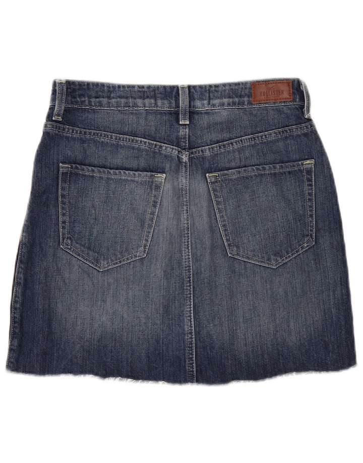 Hollister Femme Mini Jupe En Jean W28 Bleu Moyen Coton