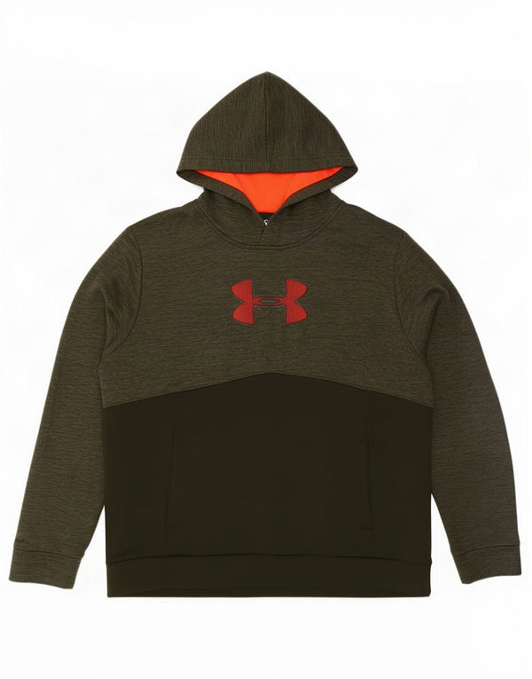 Under Armour Pull à capuche graphique pour homme 2XL Kaki moucheté