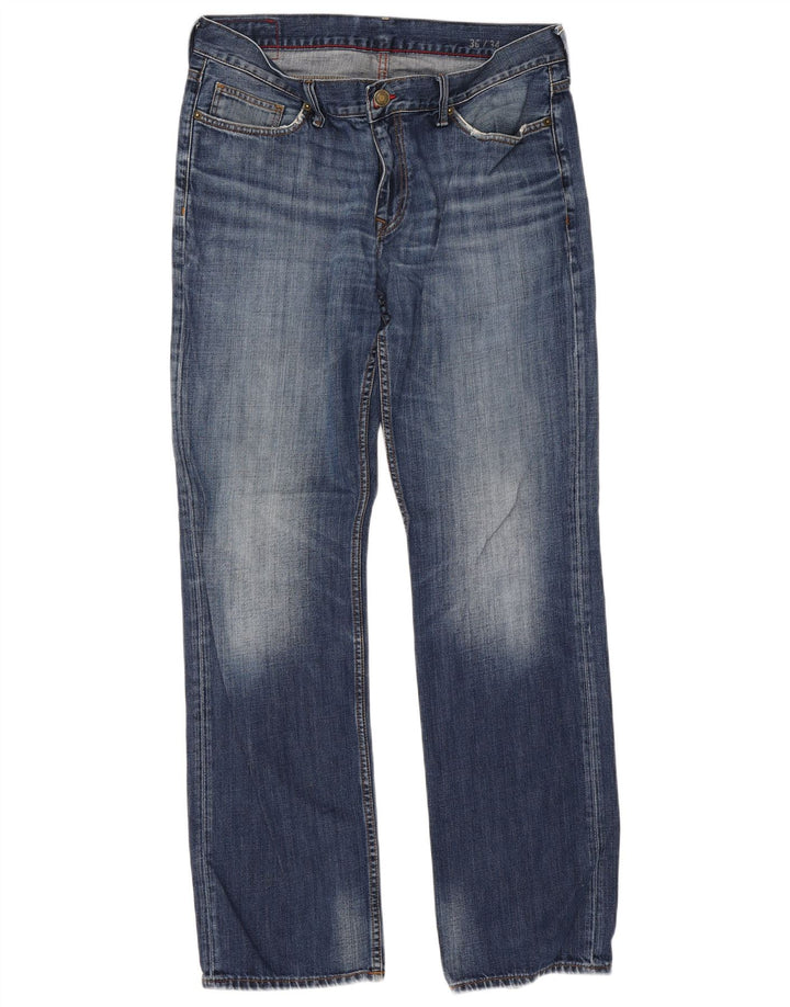 Tommy Hilfiger Jean droit régulier pour homme W36 L34 bleu coton
