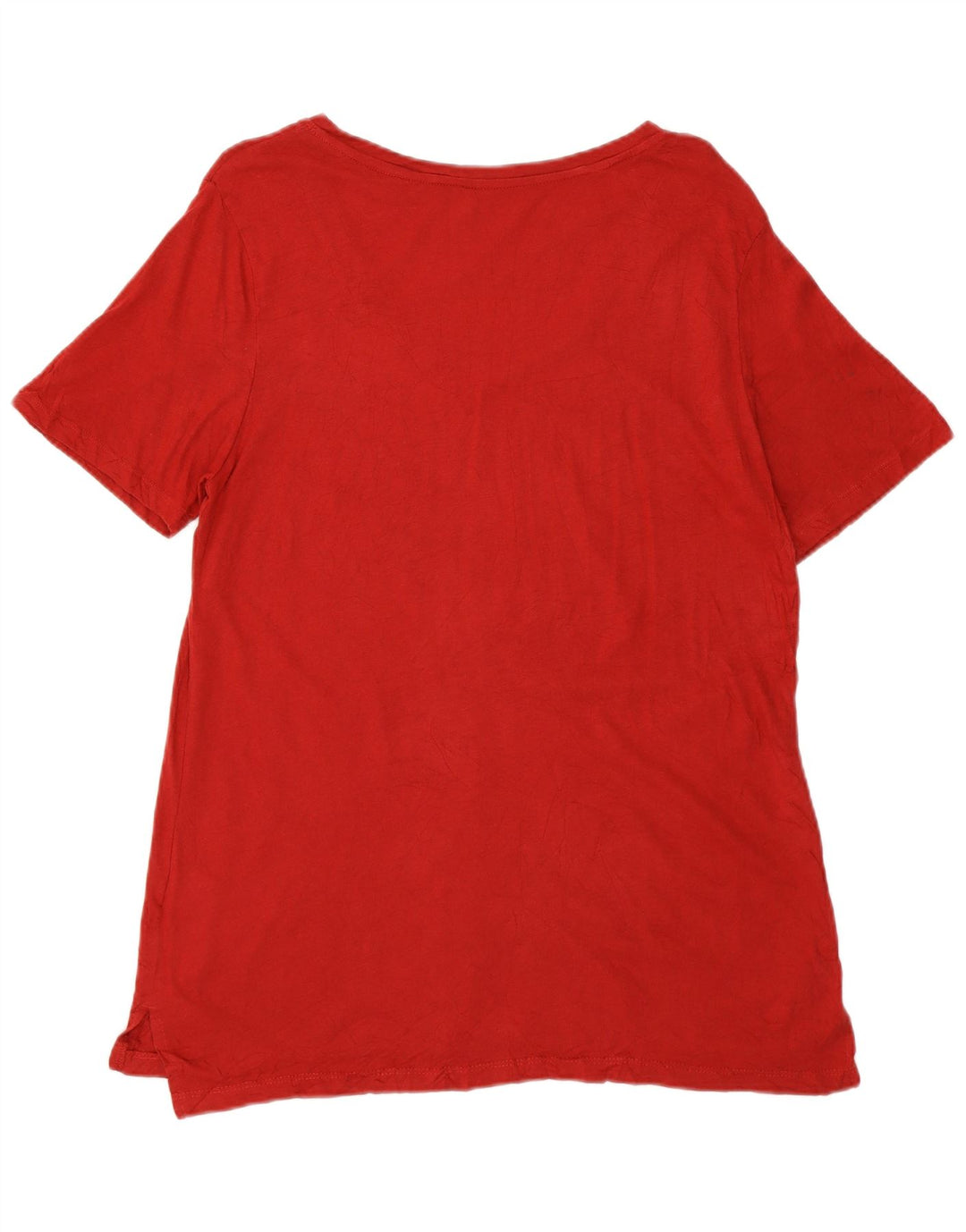 EDDIE BAUER T-Shirt Femme UK 16 Large Rouge