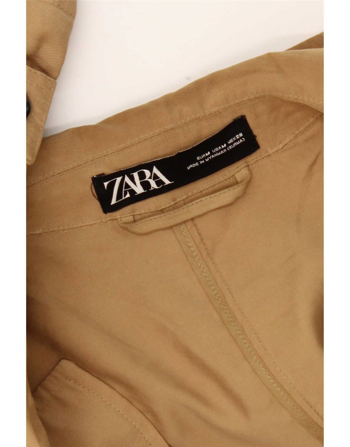 Zara Manteau ouvert surdimensionné pour femme UK 14 Beige moyen