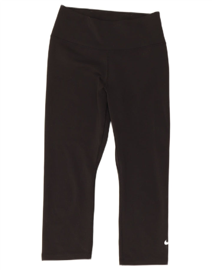 NIKE Legging Capri Dri Fit pour femme UK 6 XS Noir Polyester