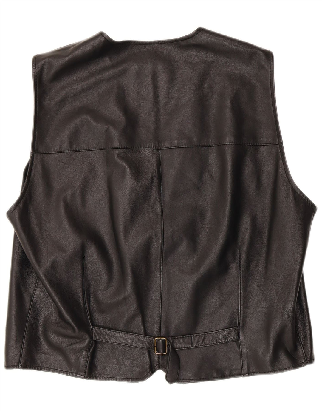 Gilet en cuir homme vintage 3XL Cuir noir