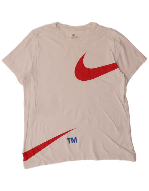 NIKE T-shirt graphique pour homme XL en coton blanc
