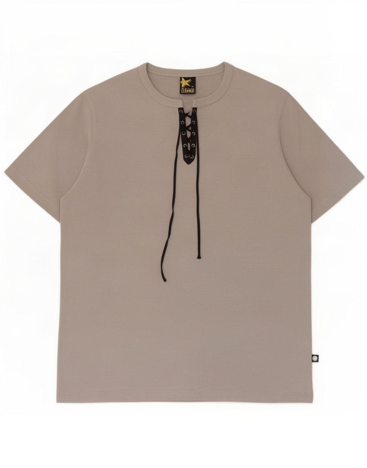 Vintage Mens T-Shirt Top Medium Grey Polyester