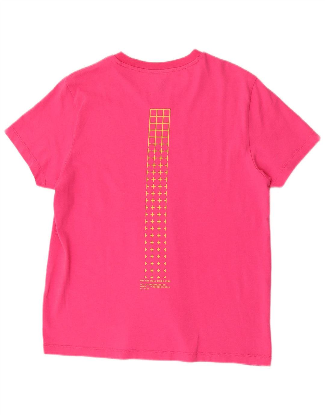 Vans T-shirt graphique pour femme UK 14 Rose moyen