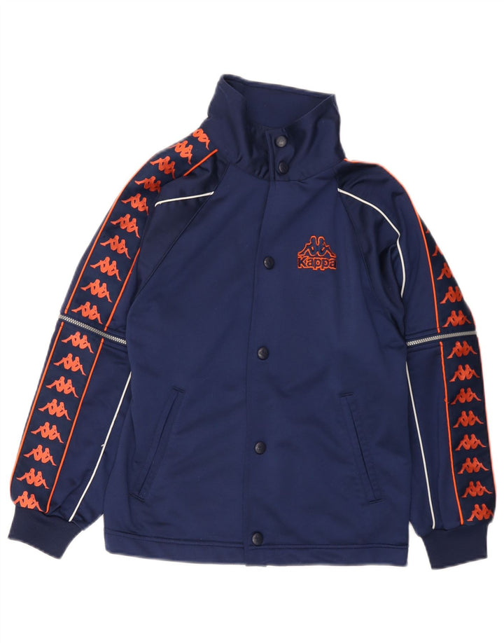 Kappa Survêtement complet graphique pour garçon 9-10 ans Grand bleu marine Polyester